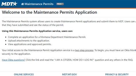 montana road maintenance permits